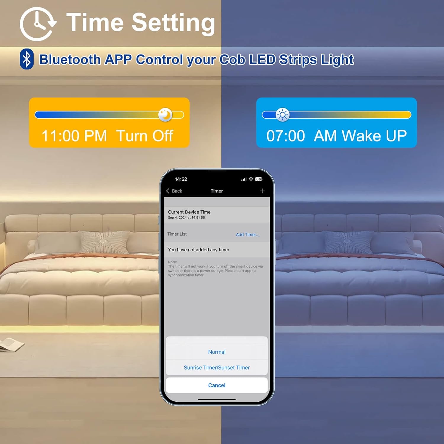GIDEALED DC 24V COB LED Strip Lights 26.2ft Kit,4000K Daylight High Density Flexible COB LED Light Strip with RF Remote Control/Bluetooth APP Control for Home Office DIY LED Lighting Projects