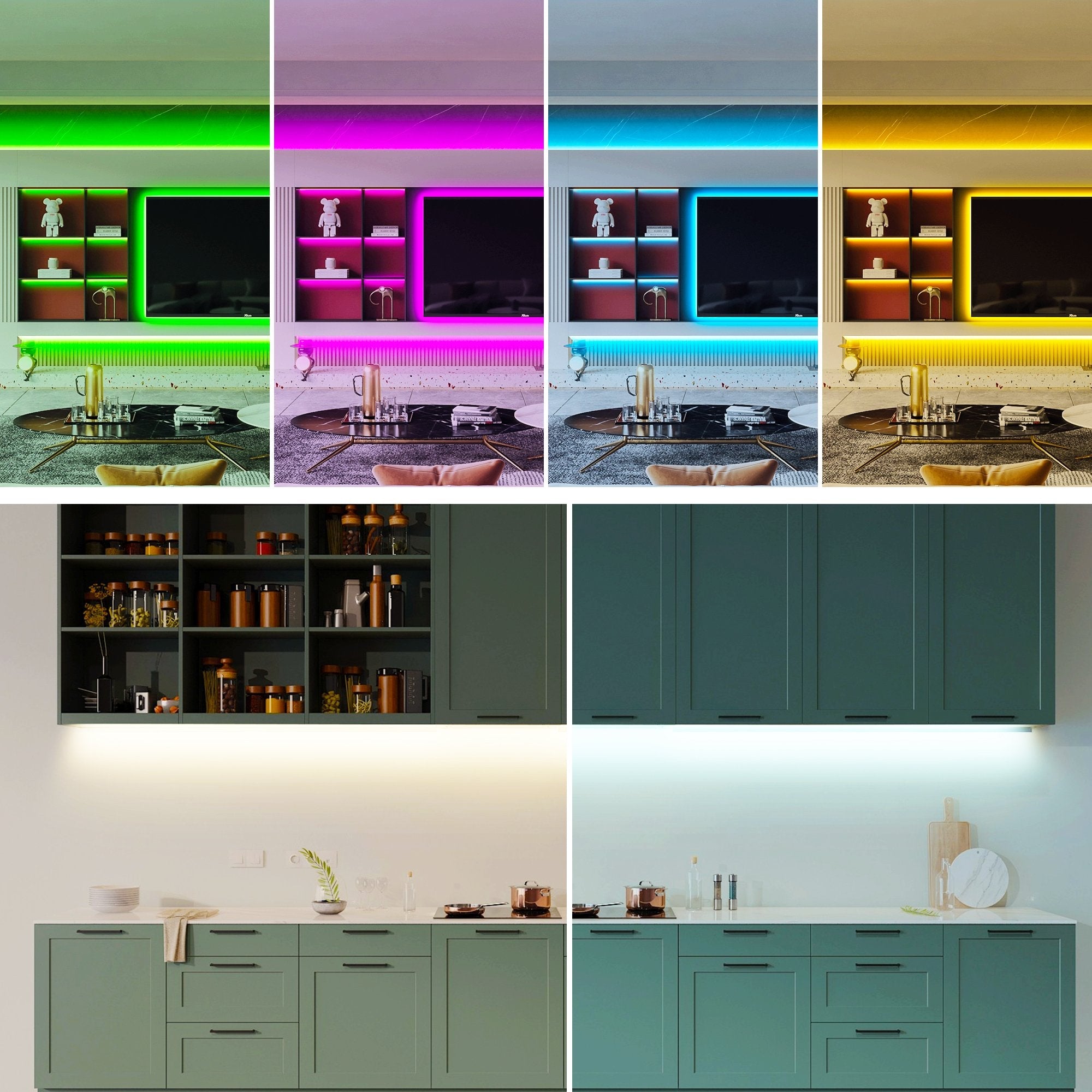 GIDEALED RGBCCT 32.8FT LED Strip Lights DC24V only LED Strip 10m