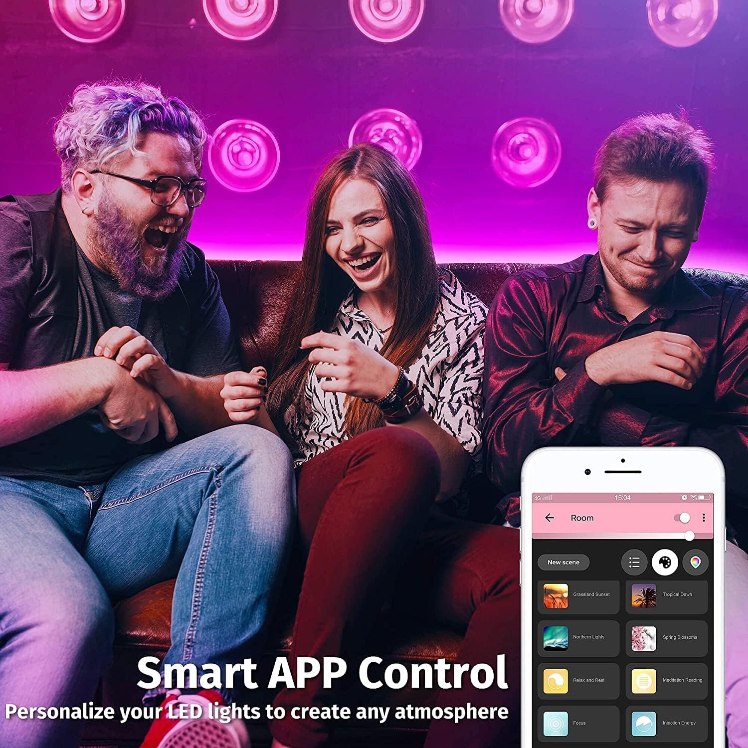 GIDEALED Smart Zigbee 3.0 RGBWW LED Strip Lights16.4ft Kit Compatible with Echo Plus Echo Studio Alexa Voice & APP Control RGB Warm White Cold White RGBCCT LED Strips Dimmable,Hub Bridge Required